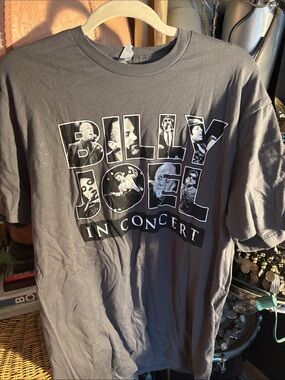 Billy Joel Graphic Short Sleeve Tee - Gray